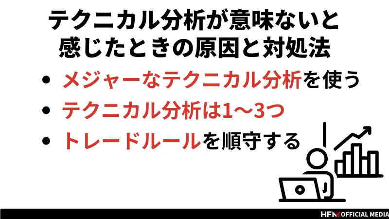 テクニカル分析は意味ない説は本当？4つの理由や対処法を徹底解説